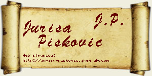 Juriša Pisković vizit kartica